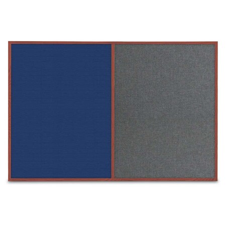 United Visual Products Slim Style Indoor Enclosed Corkboard, 42 UVRDS42SBH-BLACK-DRKSPR